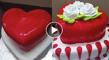 How to make love cake .how to make step love cake.cake ideas #step_love_cake#yummy_cake#heard_cak...
