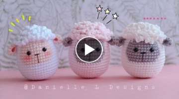 How to crochet a sheep amigurumi | Crochet sheep keychain