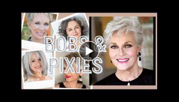 Bobs & Pixie Haircut Ideas for Women Over 50