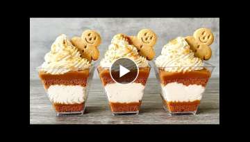 Gingerbread dessert cups. Easy and yummy no bake dessert.