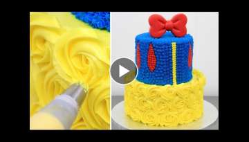 Amazing Buttercream Cake Decorating | Cool Idea to Decorate a Cake