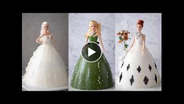 How To Make Pretty Doll Cake At Home | Barbie Doll Cake Compilation