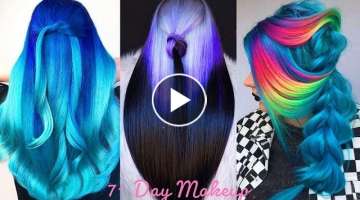 TRENDING LONG HAIR COLORFUL DYING TUTORIAL COMPILATION SUMMER 2021 AMAZING HAIRSTYLE IDEAS FOR G...