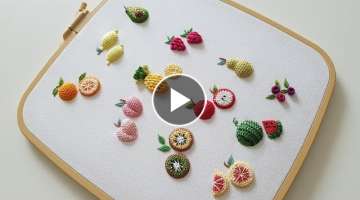 프랑스자수 l 과일자수 Fruit Embroidery