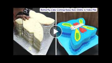 Butterfly Cake Cutting Kaise Kare | Butterfly Cake | Butterafly Cake Design | Mukesh Cake Master