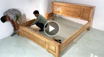 How To Building A Bed Extremely Simple and Beautiful - Skill Modern Woodworking