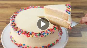 Classic Vanilla Cake Recipe | How to Make Birthday Cake