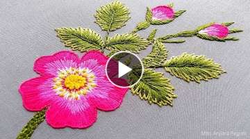 NeedleWork Décor by Hand||NeedlePoint art & Embroidery||The Embroidery channel for Beginners-309