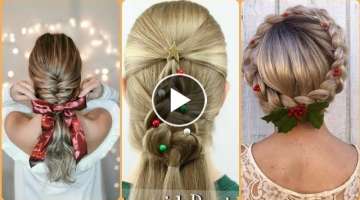 Innovative and outstanding Christmas hairstyle collection for girls