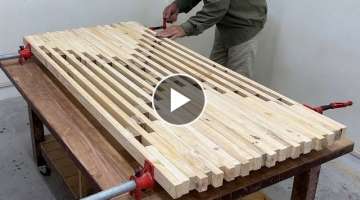 Amazing Woodworking Craft Skills Fastest Easy - Build A Modern Furniture Is Inspired By A Hotel