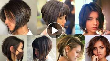 Best Short Haircuts With Bangs For Women Trending in 2022//Top Short Hair HairStyles Viral Images