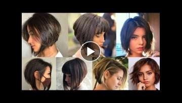 Best Short Haircuts With Bangs For Women Trending in 2022//Top Short Hair HairStyles Viral Images
